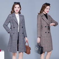 Limited counter trench coat female long-term autumn popular middle-aged mother coat woolen coat woolen coat long sleeve