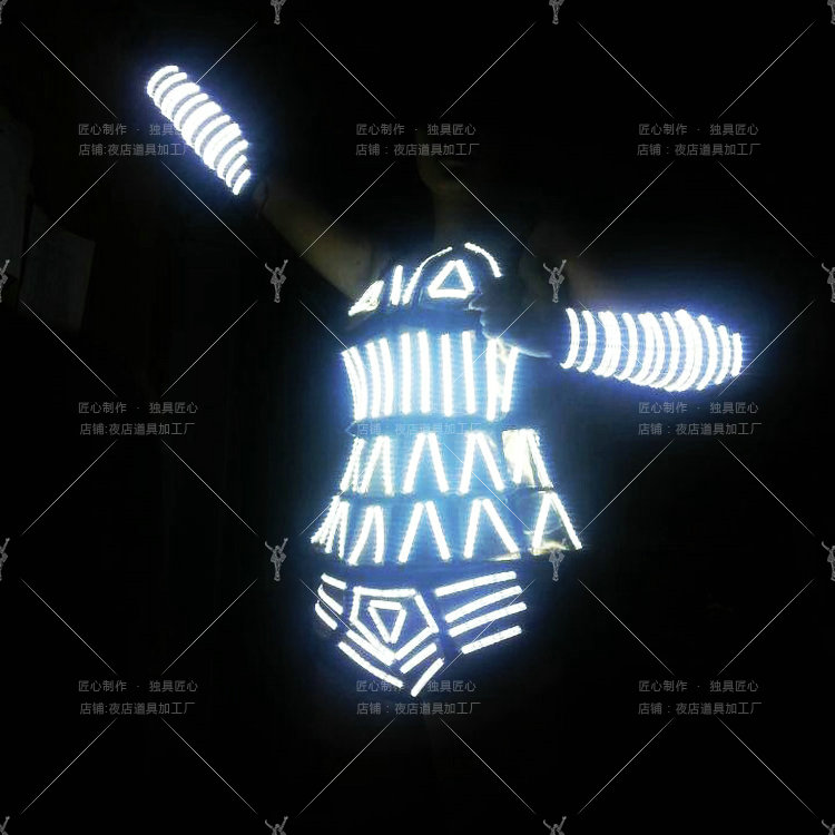 LED luminous clothing Laser clothing Color clothing Stage props Bar women's performance clothing LED bra