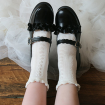 Cute bubble mouth lace socks children Japanese soft sister Korean academic students jk uniform white socks