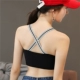 Phiên bản Hàn Quốc của dây đeo chéo ngực gợi cảm với áo ngực có dây đeo bên ngoài mặc áo khoác mùa hè cô gái quấn ngực nội y cao cấp