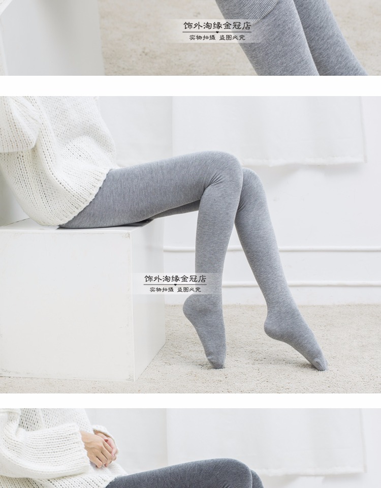 Vớ dày cộng với nhung nhung ấm vớ màu xám là cotton mỏng mùa thu và mùa đông vớ vớ vớ đáy tất vớ bước chân phụ nữ tất da chân