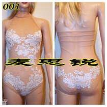 New mesh gymnastics suits Aerobics suits Tights Rhythmic gymnastics training suits Stage performance suits