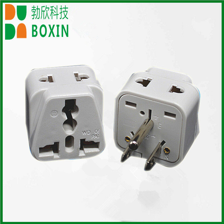 One-to-two American plug beauty gauge adapter US Taiwan Japan round two flat power supply converter WDI-5