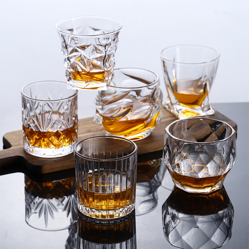 Imported crystal glass foreign wine glass whiskey glass glass beer glass liquor spirit glass creative wine glass set