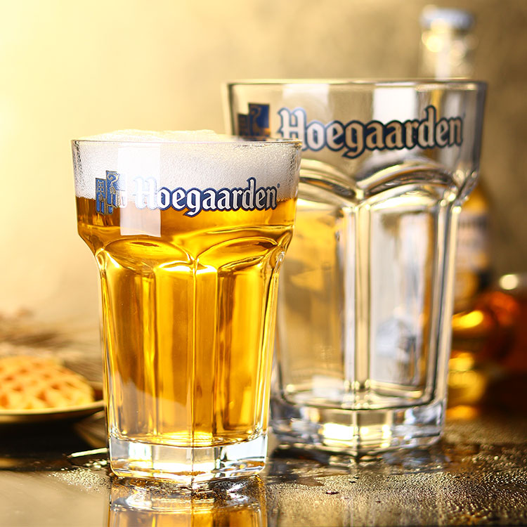 Belgian Fotya White Beer Cup Creative Home Glass Super Fine Brewed Beer Cup Personality Hexagonal Beer Cup