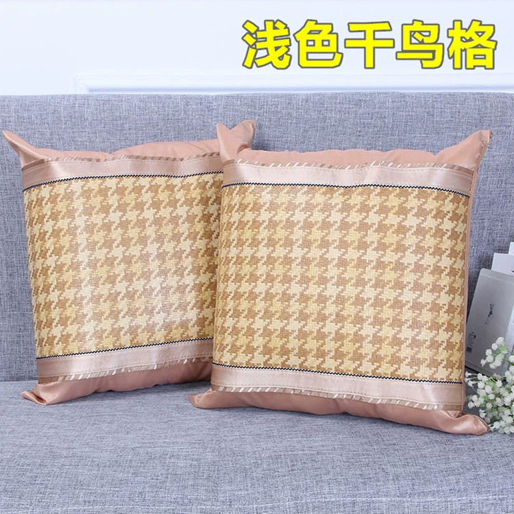 Mùa hè Hoàng Gia Mây Gối Trường Hợp Double-sided Băng Lụa Cushion Cover Sofa Mat Ghế Tựa Lưng Mat 45 50 60