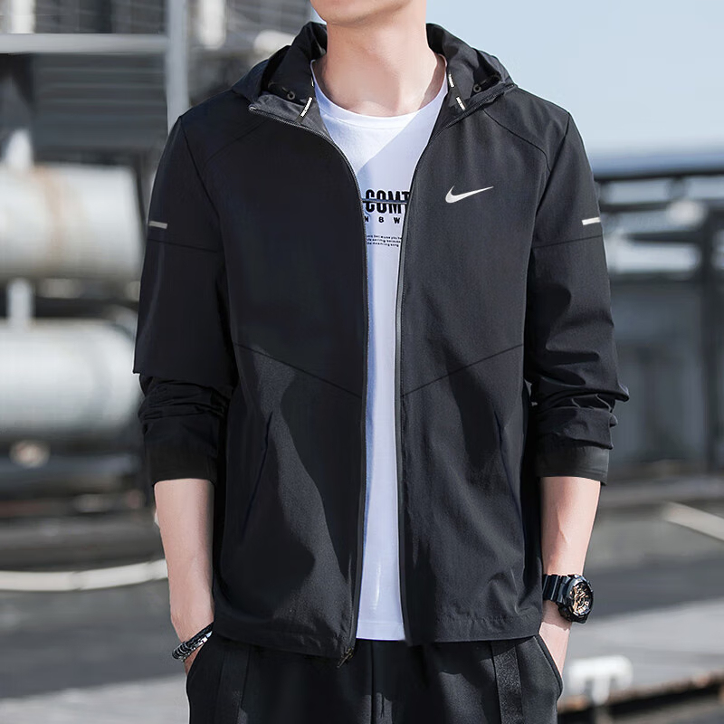 Nike Men's 2025 Spring New Sportswear Windproof Training Jacket Woven Breathable Comfortable Coat