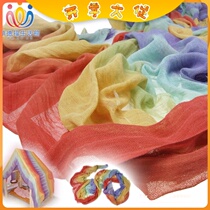  Waldorf Life Hall Thai teacher Abhisiree works seven colors (rainbow)cotton cloth about 320*85cm