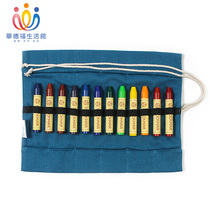 Waldorf Living Center Stockmar stylo à crayons de peinture sûr et non toxique Sac en tissu de 12 couleurs