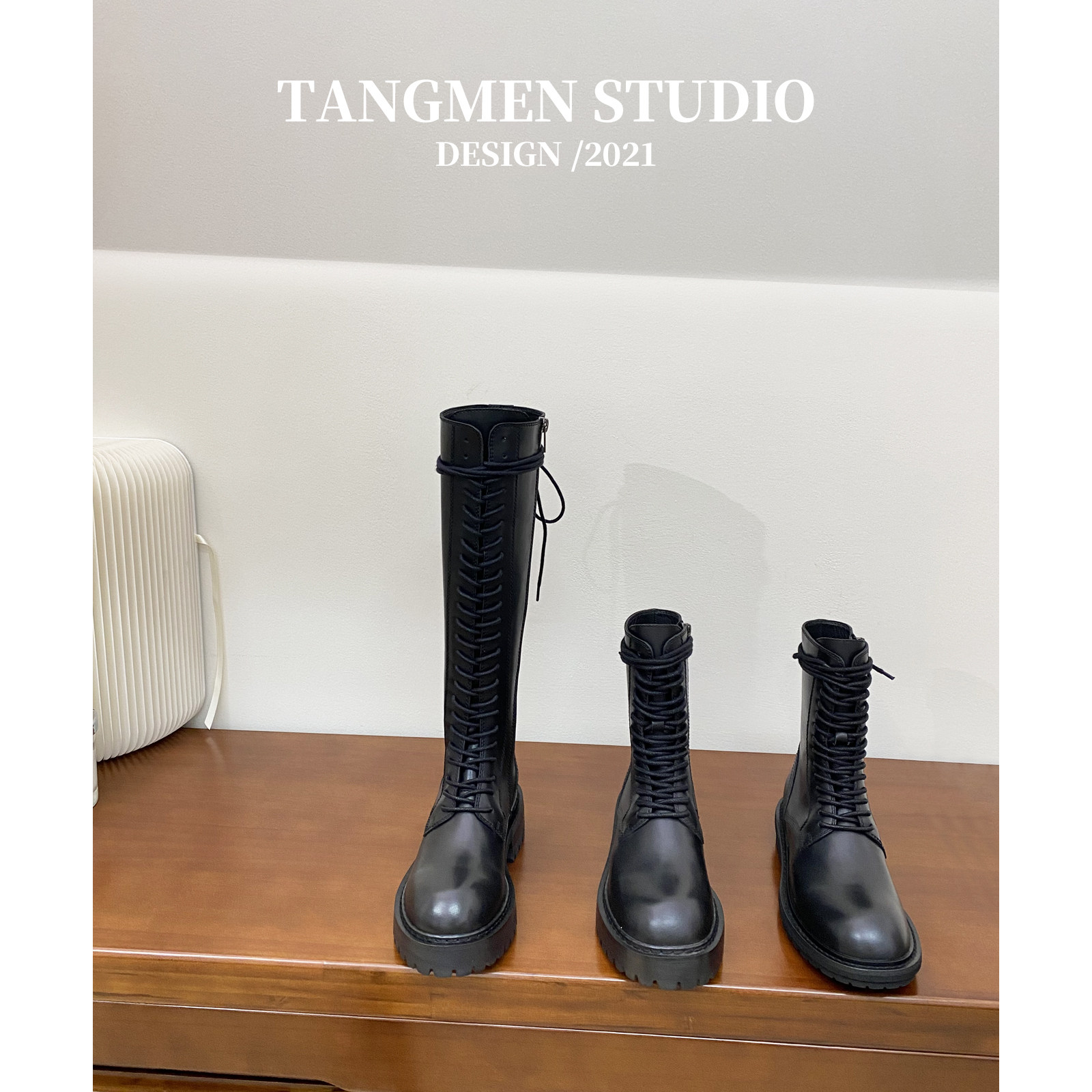 Full series re-upgrade ANN Martin boots women 2021 autumn winter new genuine leather short boots Inn wind flat-bottomed boots