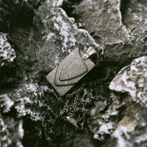 Spot U.S. William Henry P33DAM Malaysia forged handmade Damascus steel pendant stainless steel necklace