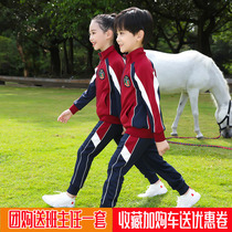 Autumn set for boys and childrens clothing Spring and autumn girls Sportswear childrens school uniforms foreign jacket trousers short sleeve three-piece set