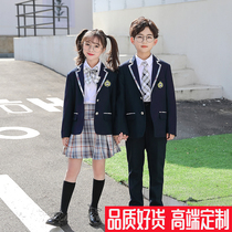 High end custom suit 2021 new childrens small suit men and women jacket White Shirt pants primary school set