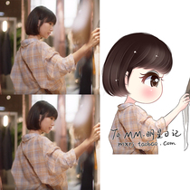 Thirty years old Mao Xiaotong Zhong Xiaoqin with the same Korean bf plaid shirt women loose casual long-sleeved jacket top