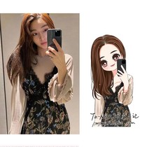 Goddess comes with French gentle style temperament celebrity print floral suspender dress two-piece set early Spring New