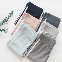 Quần legging cotton không đủ khả năng bóng tròn cỡ lớn hai màu thể thao gió chín quần xu hướng quần nữ hàn quốc xuân hè quần legging cao cấp