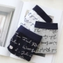 2 quần lót nam cotton cotton phẳng chân quần bốn góc sinh viên quần short thanh niên quần thời trang chữ ở eo đồ lót