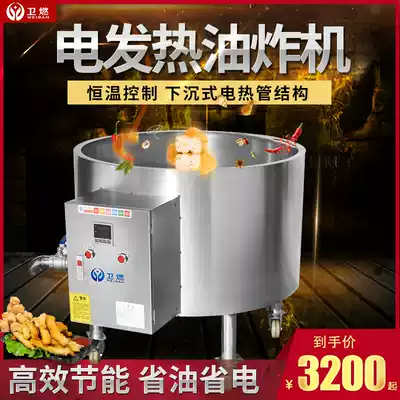 Large Fryer commercial electric constant temperature tofu Fryer stove temperature controlled fried tofu bubble food processing intelligent equipment