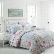 ✅✅✅ giường bông của Mỹ một gia đình bốn cây và hoa chắp vá Quilt ren ba mảnh - Khác