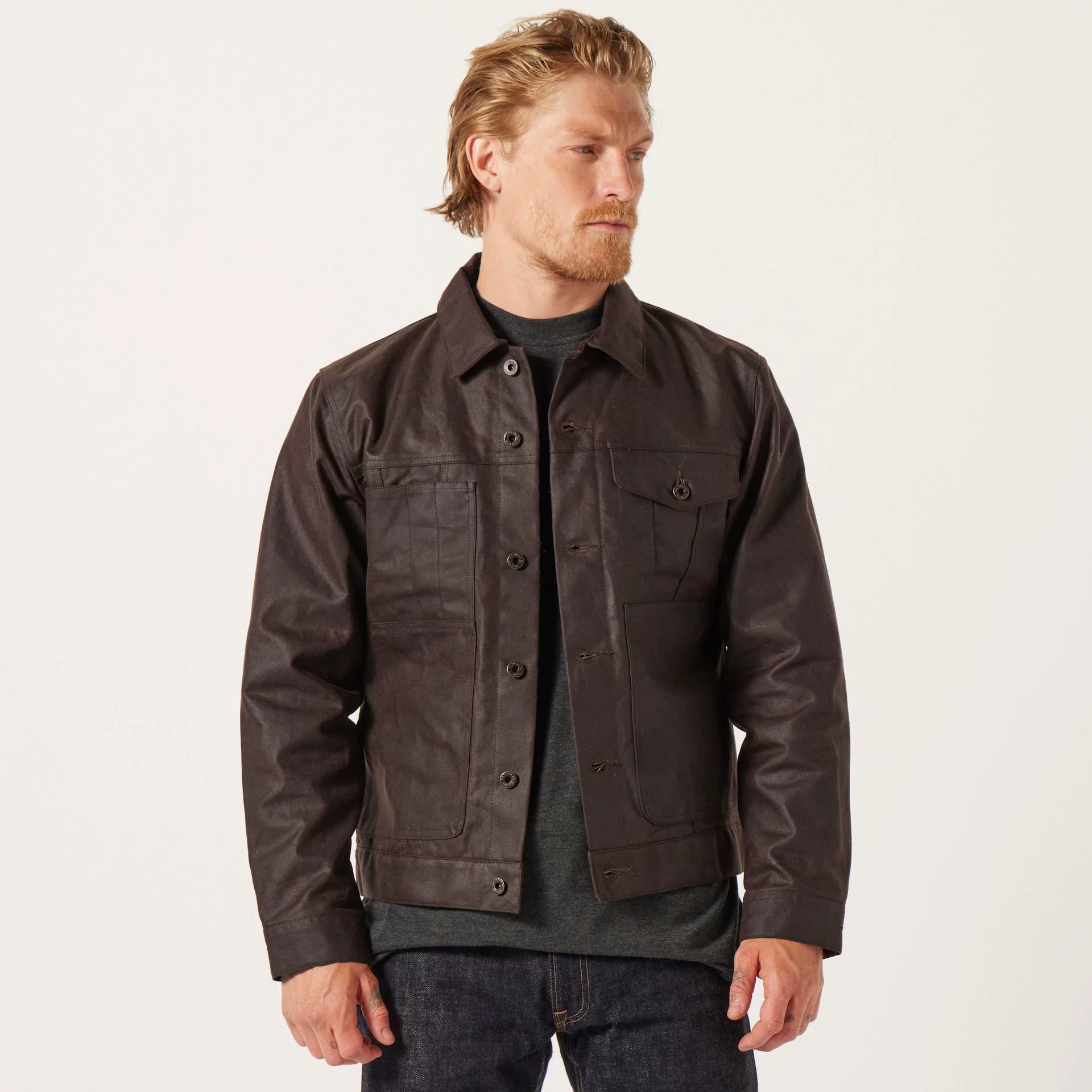Куртка джинсовая мужская короткая Filson Tin 20232828 классическая смазочная яхтенная масляная версия 10762 обновленная