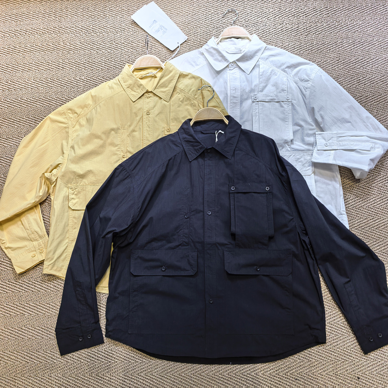 Clearance! Limited Quantity! Cityboy Japanese-Style Multi-Pocket Loose Fit Workwear Shirt Long-Sleeve Shirt Jacket
