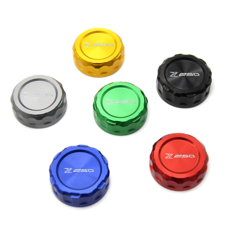 Suitable for Kawasaki z250 modified rear brake oil cup cover Oil pot lid CNC aluminum alloy rear brake pump lid