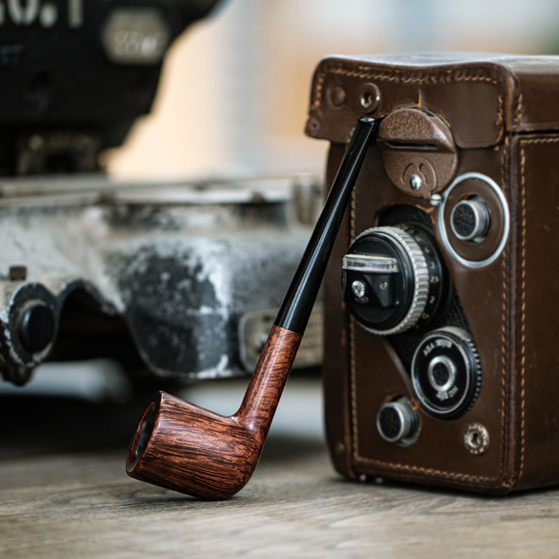 Dahan Pipe Original Ratio Dublin Style Handmade Straight Pipe Imported Heather Wood Medium Gentleman Retro Portable