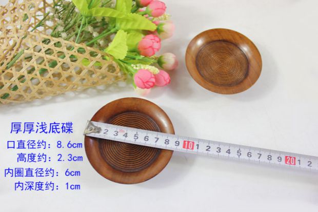 Đĩa gỗ, đĩa xương, đĩa gỗ tròn, snack gỗ, trái cây sấy khô, dưa, món ăn nhỏ, phòng trà retro sáng tạo của khách sạn - Tấm thìa gỗ