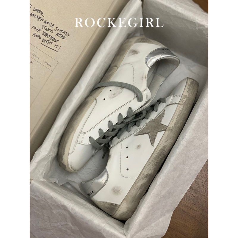 (Lock Girl) Do the Old Little Dirty Shoes Women 2019 New South Korean Heightening Casual Board Shoes Stars Little White Shoes