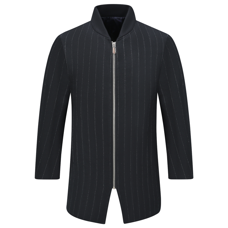 Y1257 Louis Shilan Autumn and Winter Men's Woolen Coat, Wool Zipper Warm Windproof Jacket, Fashionable Urban Style