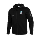 Puma/彪马 Черный спортивный лонгслив для отдыха с молнией с капюшоном, куртка
