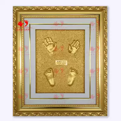 Custom newborn souvenirs full moon bimonthly 100 days and a half years old * Hand and foot print mud*Baby hand and foot print mud
