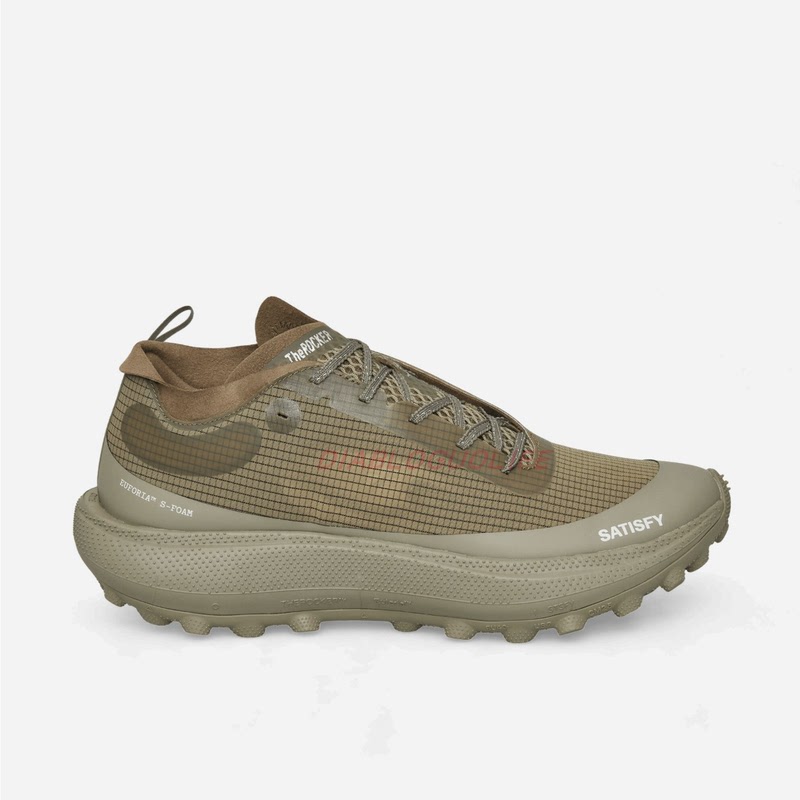Satisfy Therocker Men's Low-Top Outdoor Green-Brown Lightweight Breathable Shock-Absorbing Casual Running Shoes Satisfy Therocker Men's Low-Top Outdoor Green-Brown Lightweight Breathable Shock-Absorbing Casual Running Shoes