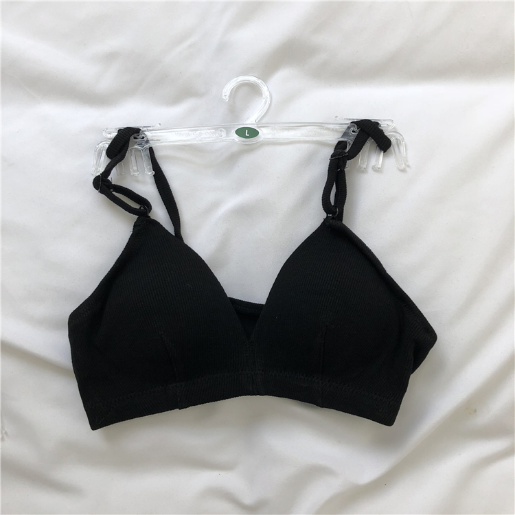 Váy hè 2018 Không vòng thép mảnh tam giác cúp co giãn quấn áo ngực bikini nhiều màu thành đồ tắm biển nữ