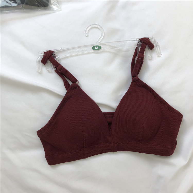 Váy hè 2018 Không vòng thép mảnh tam giác cúp co giãn quấn áo ngực bikini nhiều màu thành đồ tắm biển nữ