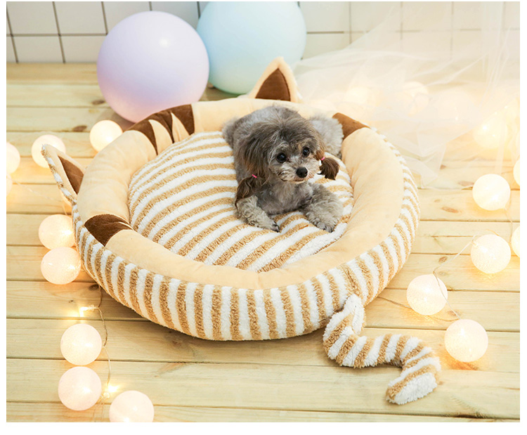 Cũi mùa xuân và mùa hè nhỏ và vừa chó giường vật nuôi thú cưng tổ bốn mùa đông ấm áp có thể giặt Teddy gấu gấu mèo - Cat / Dog hàng ngày Neccessities 	bát thức ăn cho chó	