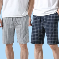 [Чистый хлопок] Синий сапфир + светло-серые вертикальные полоски.