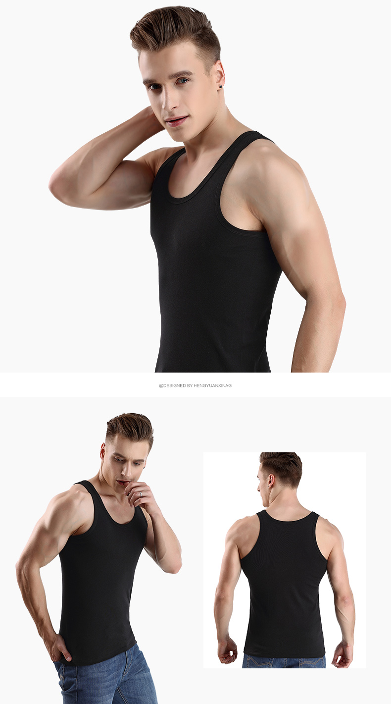 Áo vest nam Hengyuanxiang nam thanh niên cotton thoáng khí XL thể thao đất sling áo mùa hè áo khoác nam hàn quốc mùa đông