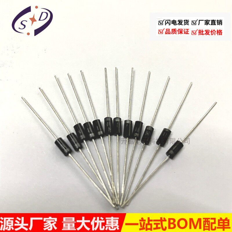 1N4007 10A10 1N5408 1N5819 1N4004 5822 Rectifier diode stage IN4007 IN-line
