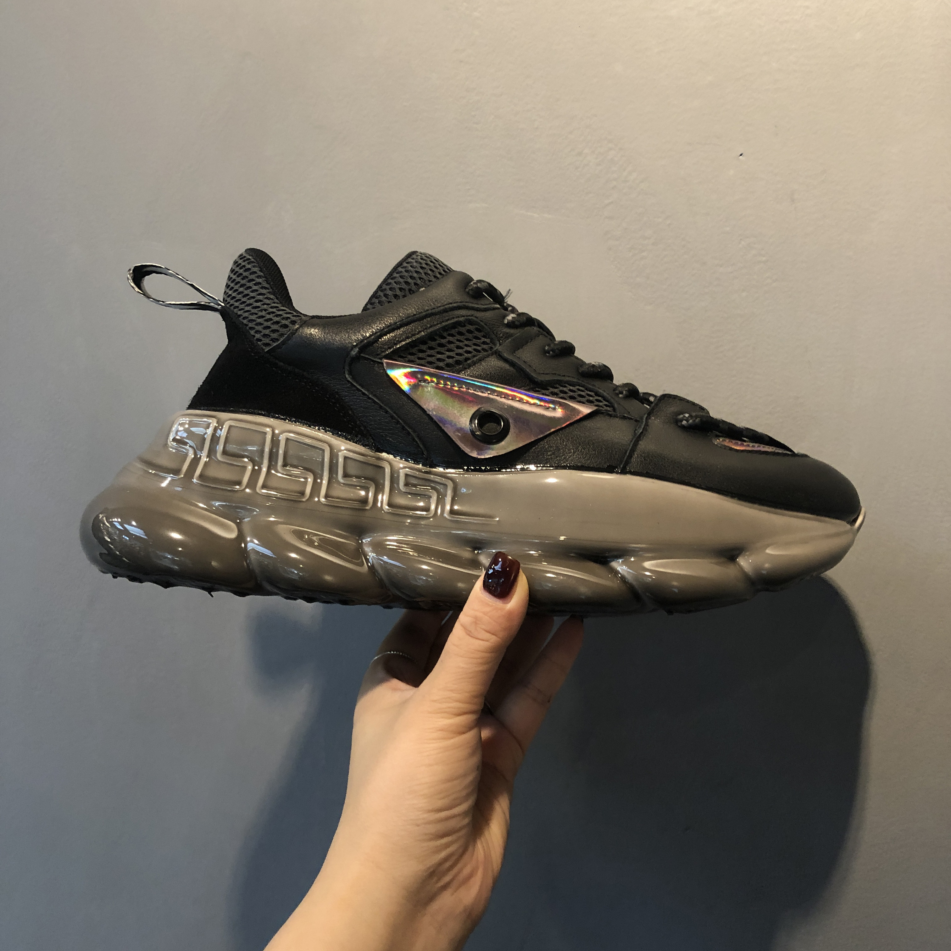 Men's shoes thick bottom tide shoes 2021 new thick bottom Torre shoes mesh light bottom sports casual shoes drip glue small white shoes tide