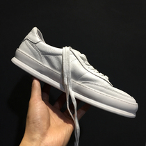 White shoes mens leather 2021 summer breathable mens casual shoes Korean version of the trend all-match board shoes basic mens shoes