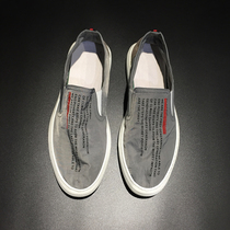 Canvas shoes mens pedal summer 2021 mercerized cloth mens shoes Korean version of the trend all-match casual shoes soft-soled breathable shoes