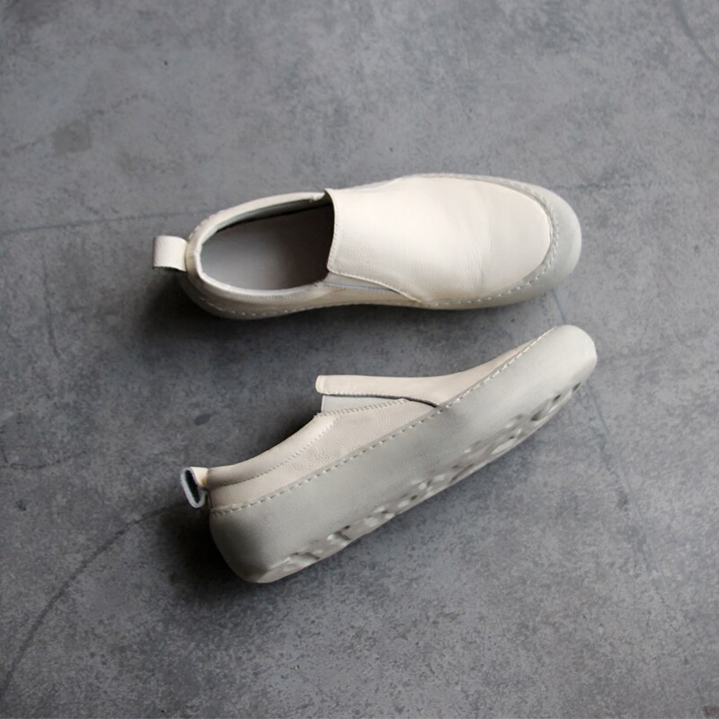 Autumn breathable men's shoes tide shoes Korean version of Joker loafers leather soft bottom small white shoes Japanese made old casual shoes