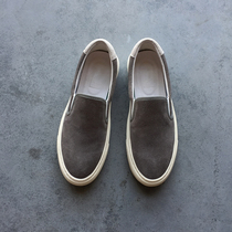 Mens shoes summer 2021 new loafers Japanese one-pedal lazy shoes all-match leather soft-soled casual shoes tide shoes