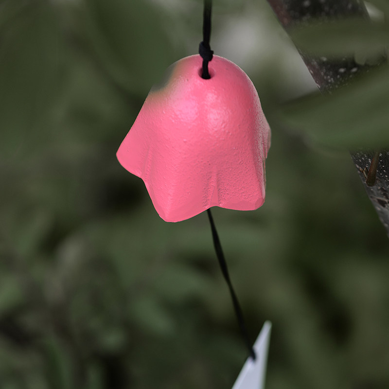 Day style and wind cast-iron courtyard outdoor small Wind Suzuki Balcony Temple hanging decoration The retro Pentagon bell Bell Bell Doorbell Pendant