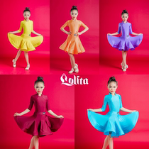 Spring Summer new upscale Childrens girls Latin dance competition Conserve less children Contest womens Latin dance suit
