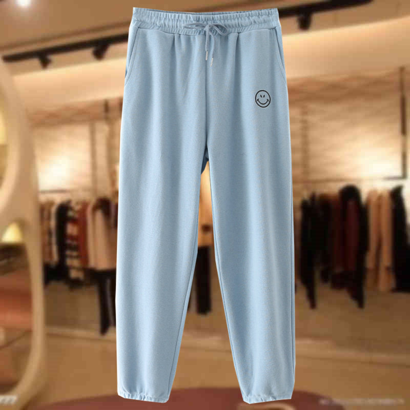 Increase code casual women's clothing spring autumn sports pants loose fashion middle-aged moms tightness waist bunches thick leg sweatpants