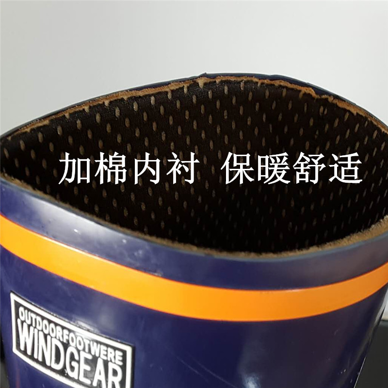 Giày đi mưa mới Giày đi mưa không thấm nước Giày nam chống trượt ống cao vào mùa xuân và mùa thu và mùa đông nhà bếp làm việc Giày nước giày câu cá - Rainshoes bọc giày đi mưa