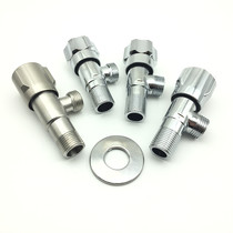 All copper triangle valve lengthened and thickened 304 stainless steel triangle valve lengthened cold and hot water universal water heater water stop valve