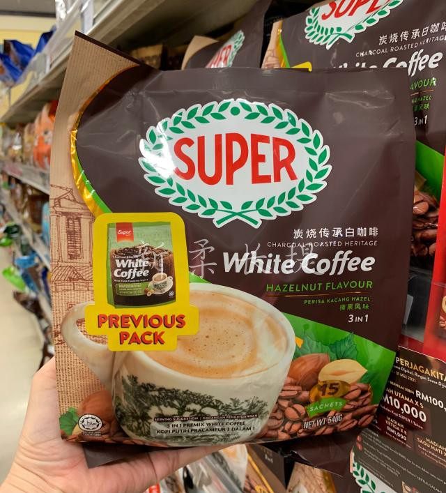 Singapore Super White Coffer Super 3 Hop 1 Fragrant Roast Hazelnut Charcoal Burning White Coffee 540G